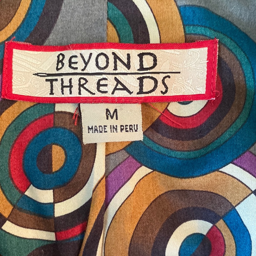 Beyond Threads Alpaca Red Rounded Pleated Jacket Blazer - M - Picture 8 of 11
